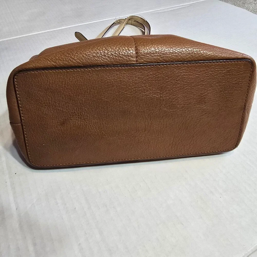 MICHAEL KORS brown leather tote handbag